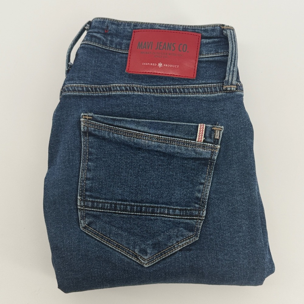Mavi Martin Slim Athletic Jeans Mens 29/32 Dark Indigo Blue Premium Denim 80886